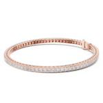 Elegant Lab Grown Diamond Bracelet in Gold & Platinum - Image 3