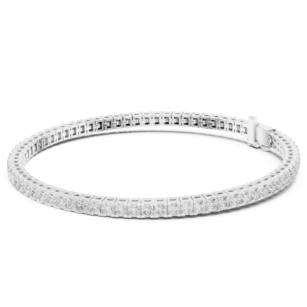 Elegant Lab Grown Diamond Bracelet in Gold & Platinum