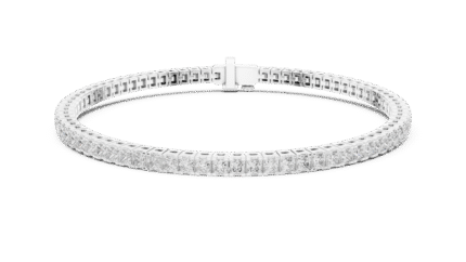 The Regal Princess-Cut Tennis Bracelet