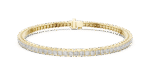 The Regal Princess-Cut Tennis Bracelet - Image 2