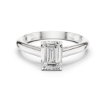 The Majestic Emerald Solitaire