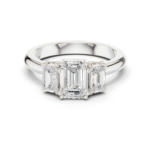 The Classic Three-Stone Emerald Band