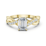 The Infinity Twist Emerald Solitaire - Image 2