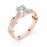 The Infinity Twist Emerald Solitaire - Image 6