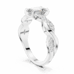 The Infinity Twist Emerald Solitaire - Image 10