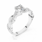 The Infinity Twist Emerald Solitaire - Image 4