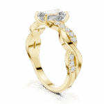 The Infinity Twist Emerald Solitaire - Image 11