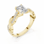 The Infinity Twist Emerald Solitaire - Image 5