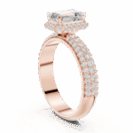 Luminous Pavé-Encrusted Emerald Solitaire - Image 11