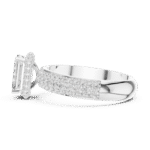 Luminous Pavé-Encrusted Emerald Solitaire - Image 7