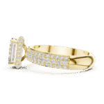 Luminous Pavé-Encrusted Emerald Solitaire - Image 9