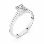 The Majestic Emerald Solitaire - Image 4