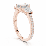 Geometric Radiance Three-Stone Solitaire - Image 12