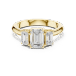 The Classic Three-Stone Emerald Band