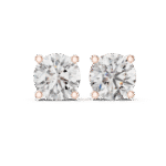 Classic Four-Prong Diamond Studs - Image 2