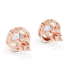 The Celestial Halo Studs: For the round brilliant diamonds surrounded by a shimmering diamond-set frame. - Image 7