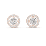 The Celestial Halo Studs: For the round brilliant diamonds surrounded by a shimmering diamond-set frame. - Image 2