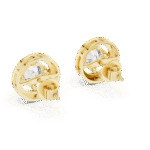 The Celestial Halo Studs: For the round brilliant diamonds surrounded by a shimmering diamond-set frame. - Image 8