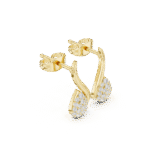 The Celestial Dewdrop Diamond Studs - Image 6