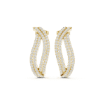 The Infinity Swirl Diamond Hoops - Image 2