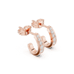 The Vertical Brilliance Pavé Huggies - Image 5