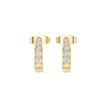 The Vertical Brilliance Pavé Huggies - Image 3