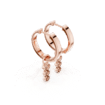 The Triple Drop Bezel Huggies - Image 12