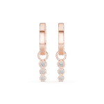 The Triple Drop Bezel Huggies - Image 3