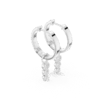 The Triple Drop Bezel Huggies - Image 4