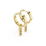 The Triple Drop Bezel Huggies - Image 11