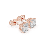 Luminous Cushion Solitaire Earrings - Image 5
