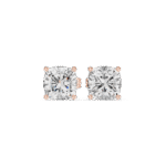 Luminous Cushion Solitaire Earrings - Image 2