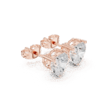 The Romantic Sparkle Heart Studs - Image 6