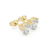 The Romantic Sparkle Heart Studs - Image 5