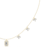 Luminous Marquise-Leaf Fringe Collier - Image 5