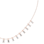 The Prism Fringe Baguette Necklace - Image 5