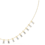 The Prism Fringe Baguette Necklace - Image 6