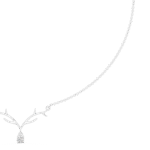 The Ethereal Antler Solitaire Necklace - Image 4