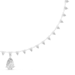 The Solitaire Pear-Drop Halo Necklace - Image 4
