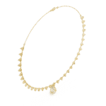 The Solitaire Pear-Drop Halo Necklace - Image 12