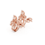 The Fleur-de-Lis Scroll: Pear & Marquise Lab-Grown Diamond Studs - Image 12
