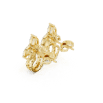 The Fleur-de-Lis Scroll: Pear & Marquise Lab-Grown Diamond Studs - Image 11