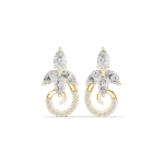 The Fleur-de-Lis Scroll: Pear & Marquise Lab-Grown Diamond Studs