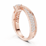 Twisted Pavé Lab-Grown Diamond Ring with Round Center Stone - Image 12