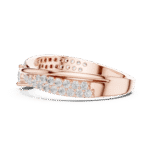 Twisted Pavé Lab-Grown Diamond Ring with Round Center Stone - Image 9