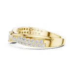 Twisted Pavé Lab-Grown Diamond Ring with Round Center Stone - Image 8
