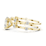Modern Double Band Lab-Created Diamond Ring with Pear Solitaire - Image 8