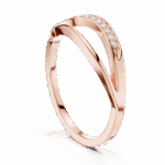 Sleek Curved Pavé Lab-Grown Diamond Ring in White Gold - Image 11
