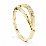 Sleek Curved Pavé Lab-Grown Diamond Ring in White Gold - Image 12