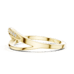 Sleek Curved Pavé Lab-Grown Diamond Ring in White Gold - Image 9